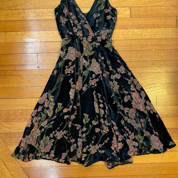 Anthropologie Eri + Ali Velvet Burnout Kora Slip Dress - 0 - Picture 6 of 6